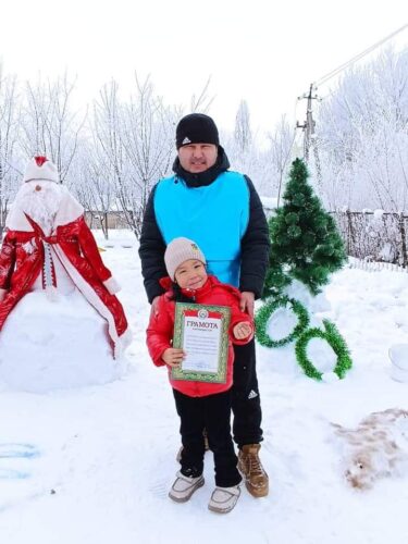 Атам, апам жана мен, болобуз спортсмен